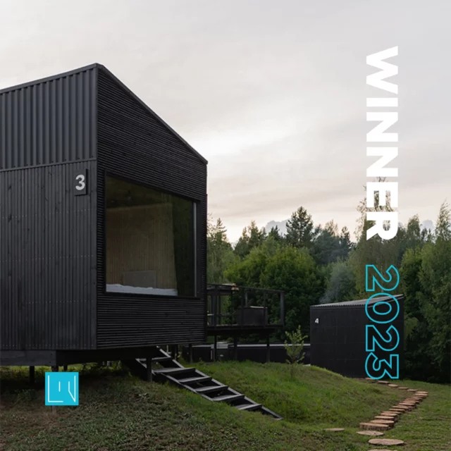 Nomad Houses | Winner in Architectural Design Tiny House⁠
⁠
Nomad Houses is an eco-hotel within the BY HOME modular housing ecosystem, located in Belarus's main tourist hub, Braslav Lakes. Made up of 10 modern tiny houses, the complex offers essential amenities for a tranquil retreat amidst the pristine nature of the national park. This unique concept aims to promote domestic tourism in Belarus.⁠
⁠
“It was important for us to collect and convey the beauty of lakes, protected forests, a simple but aesthetic way of life. We have tried to collect and convey to our guests the values of the Braslav region and the minimalistic way of life, which we love so much.”⁠
⁠
Company: ZROBIM architects⁠
Lead Designer, Architect & Interior Designer: Andrus Makouski⁠
Hospitality: BY HOME⁠
Construction Company: BY HOME ⁠
Developer: BY HOME ⁠
Photo Credit: Sergey Pilipovich, Ksenia Varavko⁠
⁠
📍 Location: Braslav Lakes, Belarus⁠
⁠
Click the link in bio to learn more about Nomad Houses. ⁠
⁠
#livhospitalitydesignawards #livawards #hospitalityawards #design #designaward #nomadhouses #architecturaldesign #tinyhouse