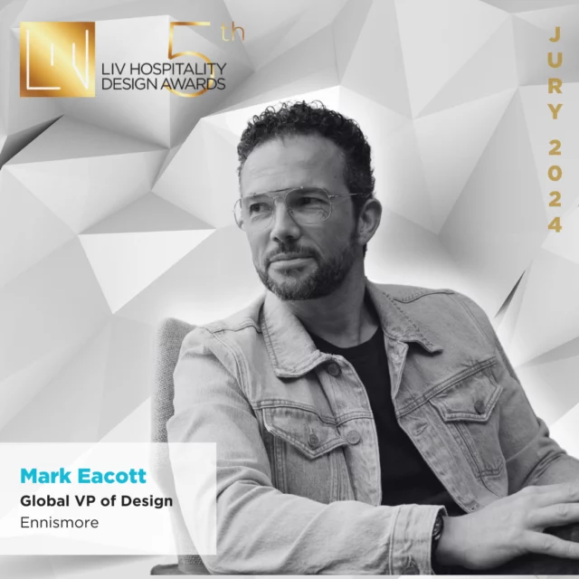 Meet the Jury: Mark Eacott | Global VP of Design at @ennismore 
⁠
Following Accor’s acquisition of SBE Lifestyle Brand, Mark joined Ennismore in 2018 and became part of a team that played a major role in driving the growth of Ennismore across Asia Pacific. ⁠
⁠
Now based in Dubai, Mark co-leads the Ennismore Global Design Team, acting as a key link between global brands and regional design teams, while guiding overall design direction and shaping product strategy.⁠
⁠
Click the link in bio to find out more about Mark and this year's jury members. ⁠
⁠
#livhospitalitydesignawards #livawards #hospitalityawards #design #designaward #meetthejury #jurymembers