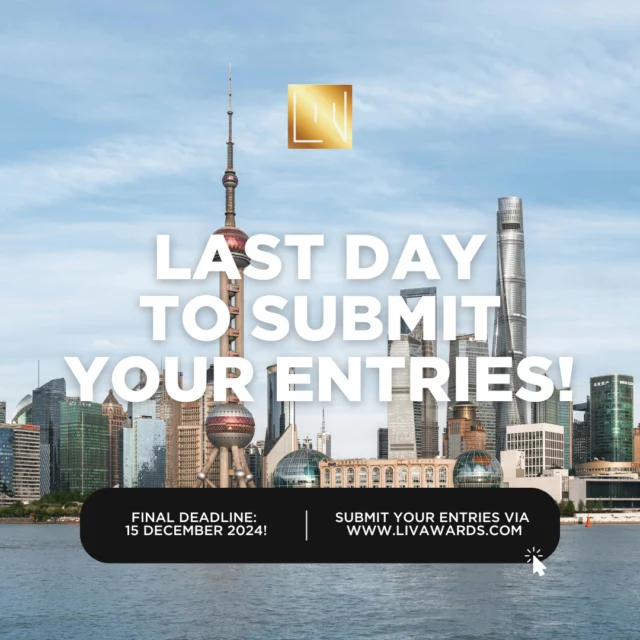 ⏰ This is the LAST DAY for entries to the LIV Hospitality Design Awards! Don’t miss your chance to showcase your innovative designs on the global stage. ⁠
⁠
Click on the link bio to register today! ⁠