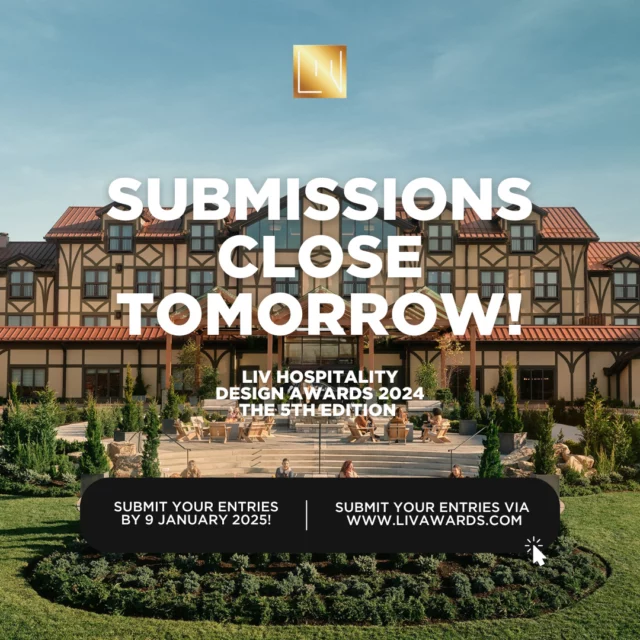 FINAL CALL: ENTRIES FOR THE PROGRAM CLOSE TOMORROW! 📣📣📣⁠
⁠
The countdown is on as we approach the LAST DAY for submissions to the 5th edition of the LIV Hospitality Design Awards! We’re excited to see YOUR entries celebrating the finest in hospitality architecture, interior design, and more. ⁠
⁠
Winners will be invited to an exclusive Awards Ceremony and Design Conference in Shanghai on 2 April 2025, in collaboration with the Asia Pacific Design Center and Hotel & Shop Plus. 🇨🇳⁠
⁠
Submit your entries at www.livawards.com today!⁠
⁠
Image: The Grand Lodge by Moncur Design Associates Inc.⁠
⁠
#livhospitalitydesignawards #livdesignawards #livawards #hospitalityawards #design #awardceremony #galadinner #shanghai⁠