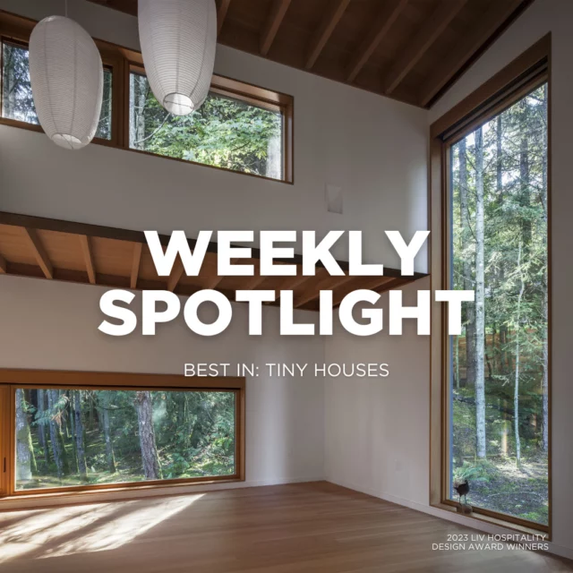 Tiny homes, big potential. 🏠⁠
⁠
This week, we are putting the spotlight on the artistry of tiny homes, where innovative design meets mindful living. From bold concepts to stylish interiors, take inspiration from these small spaces that are big on style. ⁠
⁠
Featured winners: ⁠
🏆 Algonquin Waters by Agathom Co. Ltd⁠
🏆 Nomad Houses by ZROBIM architects⁠
🏆 Rainforest Retreat by Agathom Co. Ltd⁠
🏆 Forest Retreat by Electra White of California College of The Arts⁠
⁠
#weeklyspotlight #livhospitalitydesignawards #hospitalityawards #tinyhouses #tinyhomes